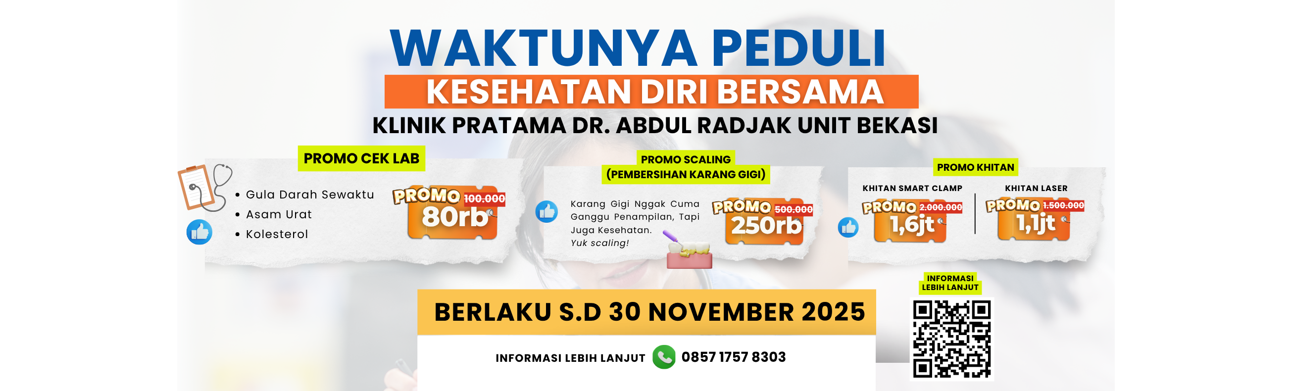 Waktunya Peduli Kesehatan Diri Bersama Klinik Pratama Dr. Abdul Radjak Unit Bekasi