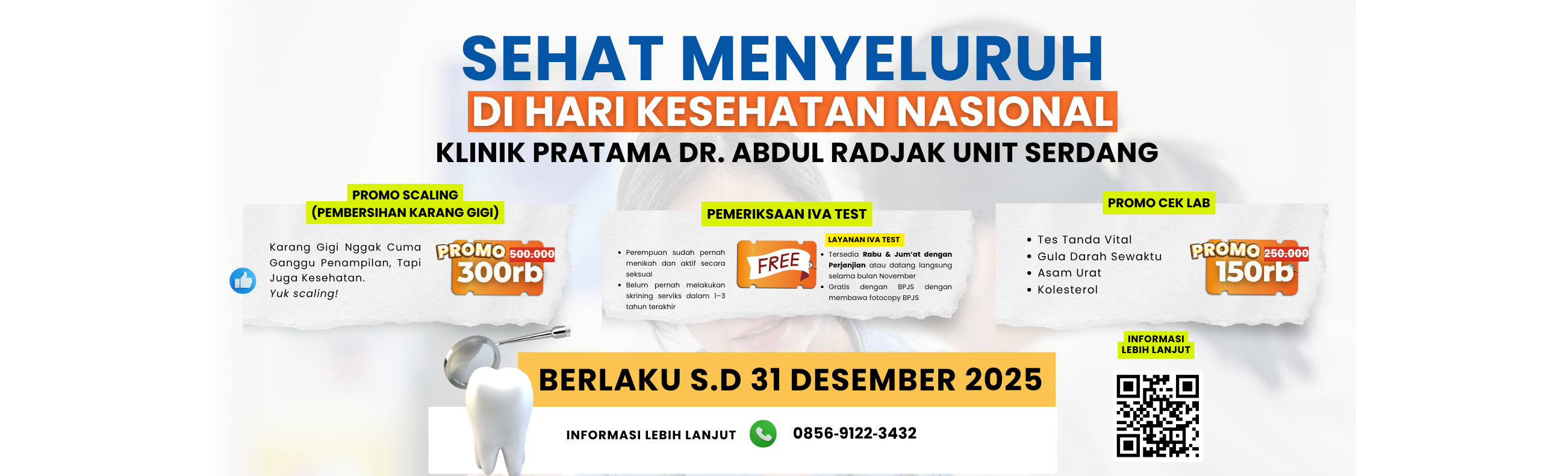 Promo Sehat Menyeluruh di Hari Kesehatan Nasional 2025