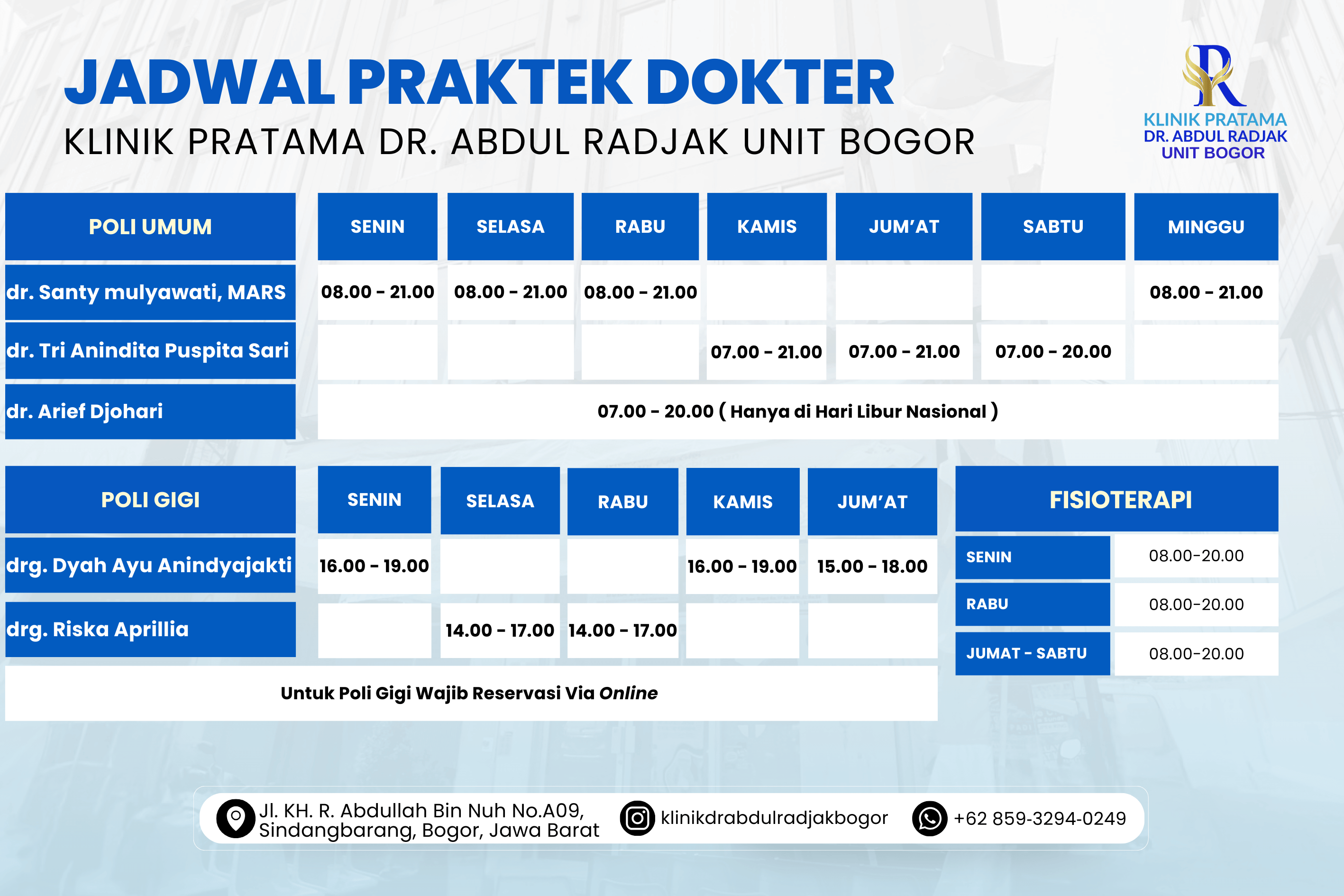 Jadwal Dokter